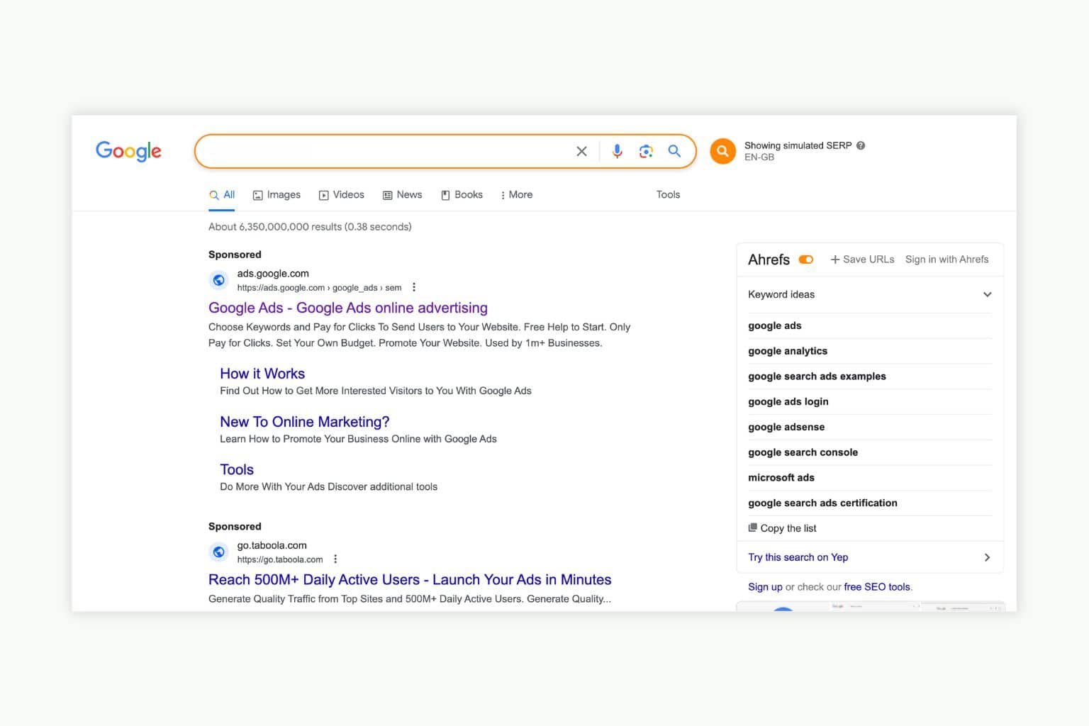 Search ad - Google Ads